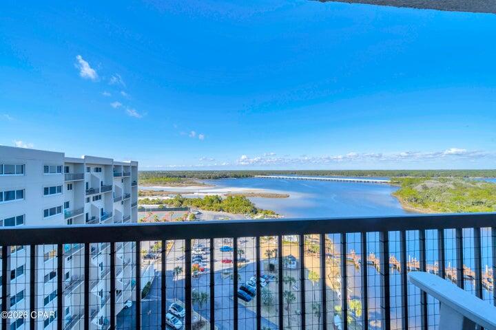 23223 Front Beach Road, Unit A1 PH10 Panama City Beach, FL 32413 - Photo 28 of 32 a view of a balcony
