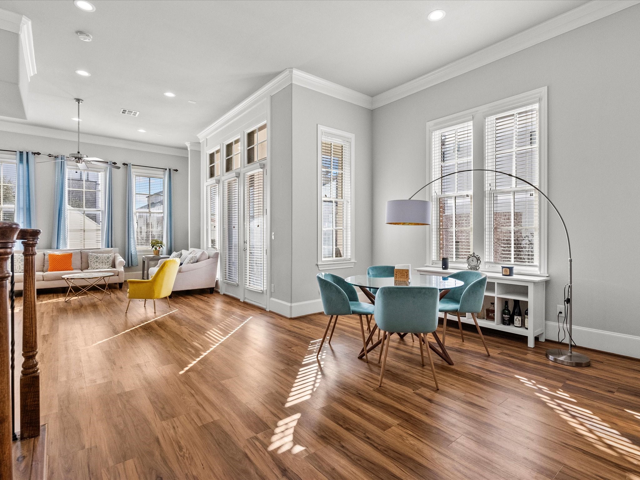 5616 Cohn Terrace Houston, TX 77007 - Photo 9 of 33 a living room with furniture a table and large windows