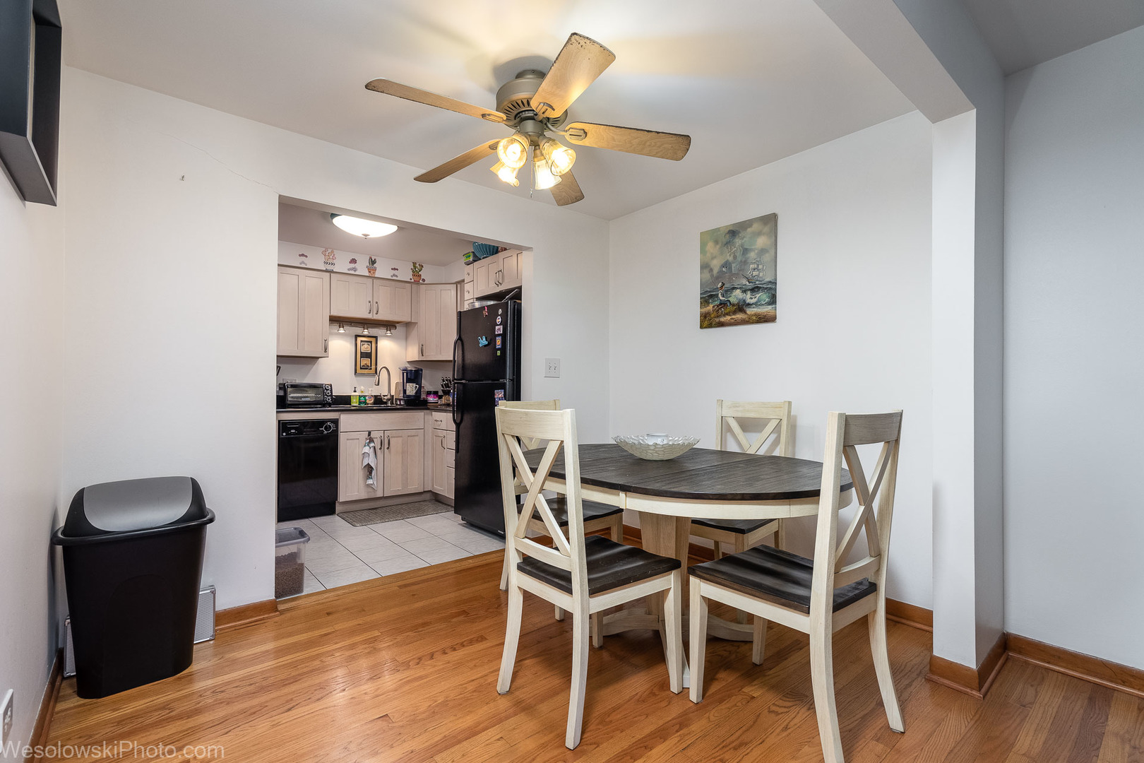 1353 Perry Street, Unit 5 Des Plaines, IL 60016 - Photo 10 of 19 a view of a dining room with furniture and wooden floor
