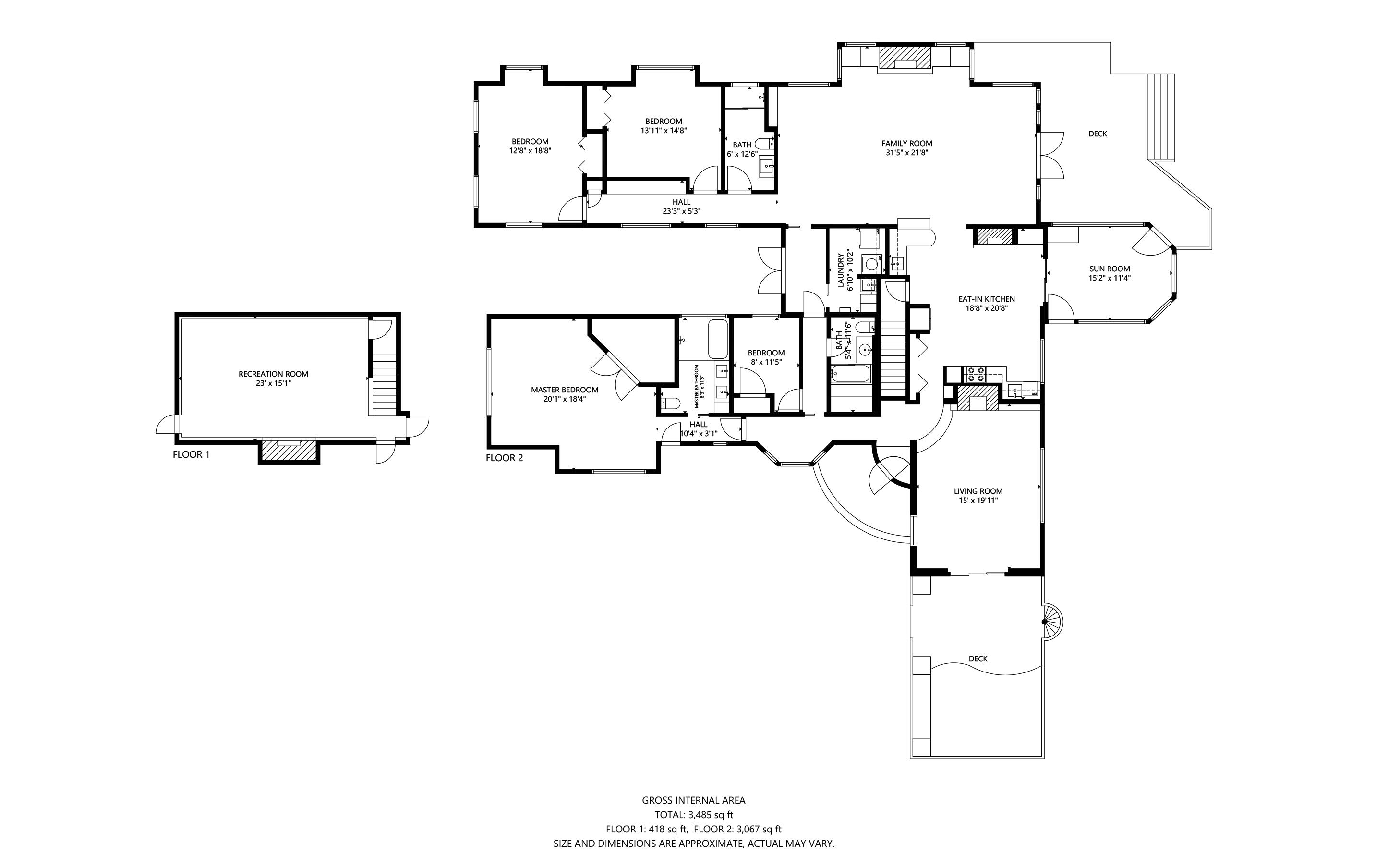 1630 South 3rd Street Niles, MI 49120 - Photo 34 of 34 16303rdFloorPlanWholeHouse