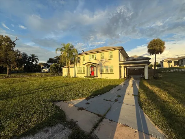 a view of an ocean and city