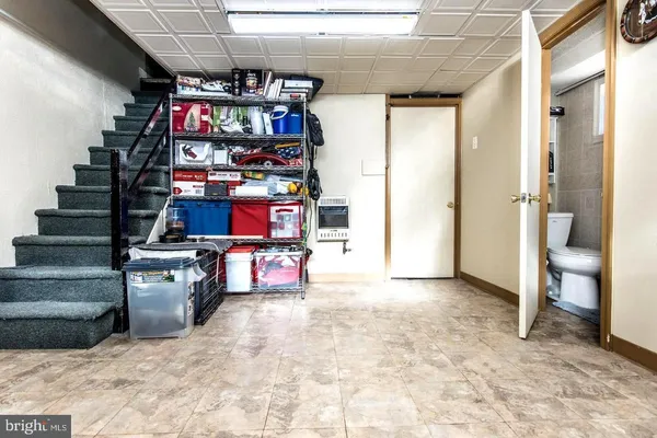 a view of storage and utility room