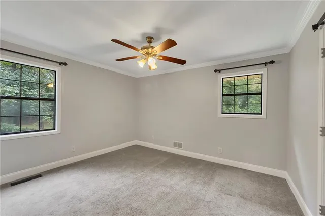 a view of an empty room