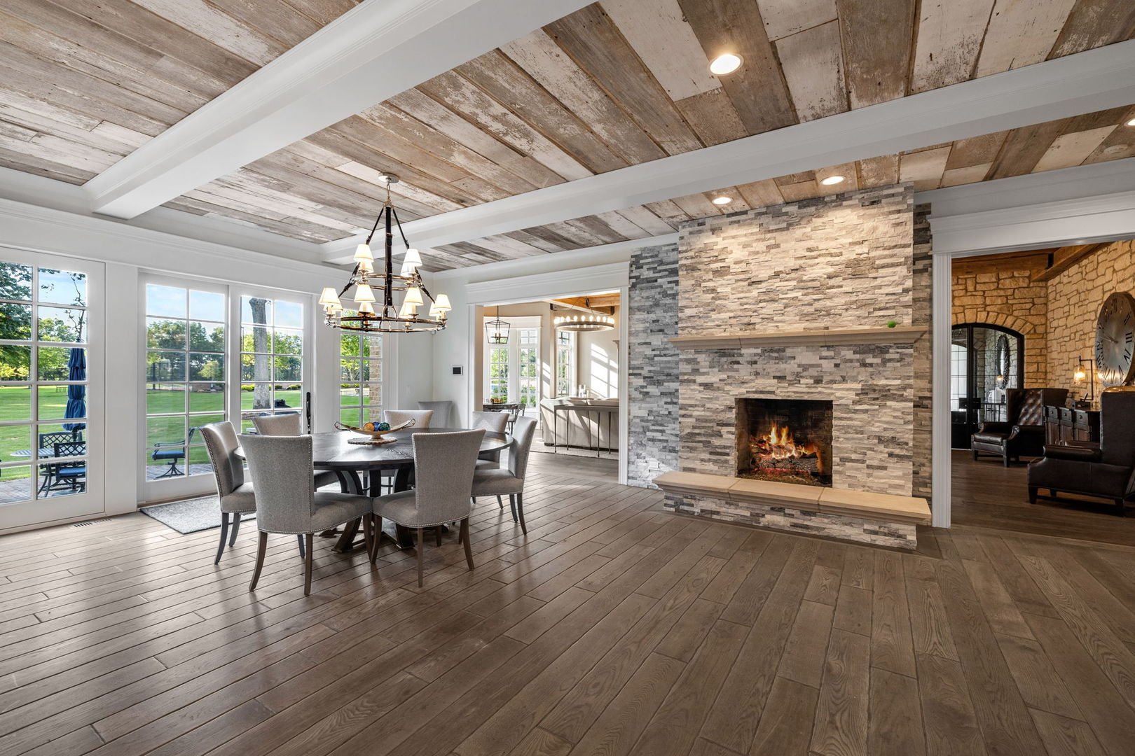 5021 Minkler Road Yorkville, IL 60560 - Photo 39 of 92 a view of a dining room with furniture window and wooden floor