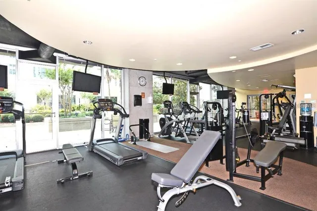 a view of a room with chairs