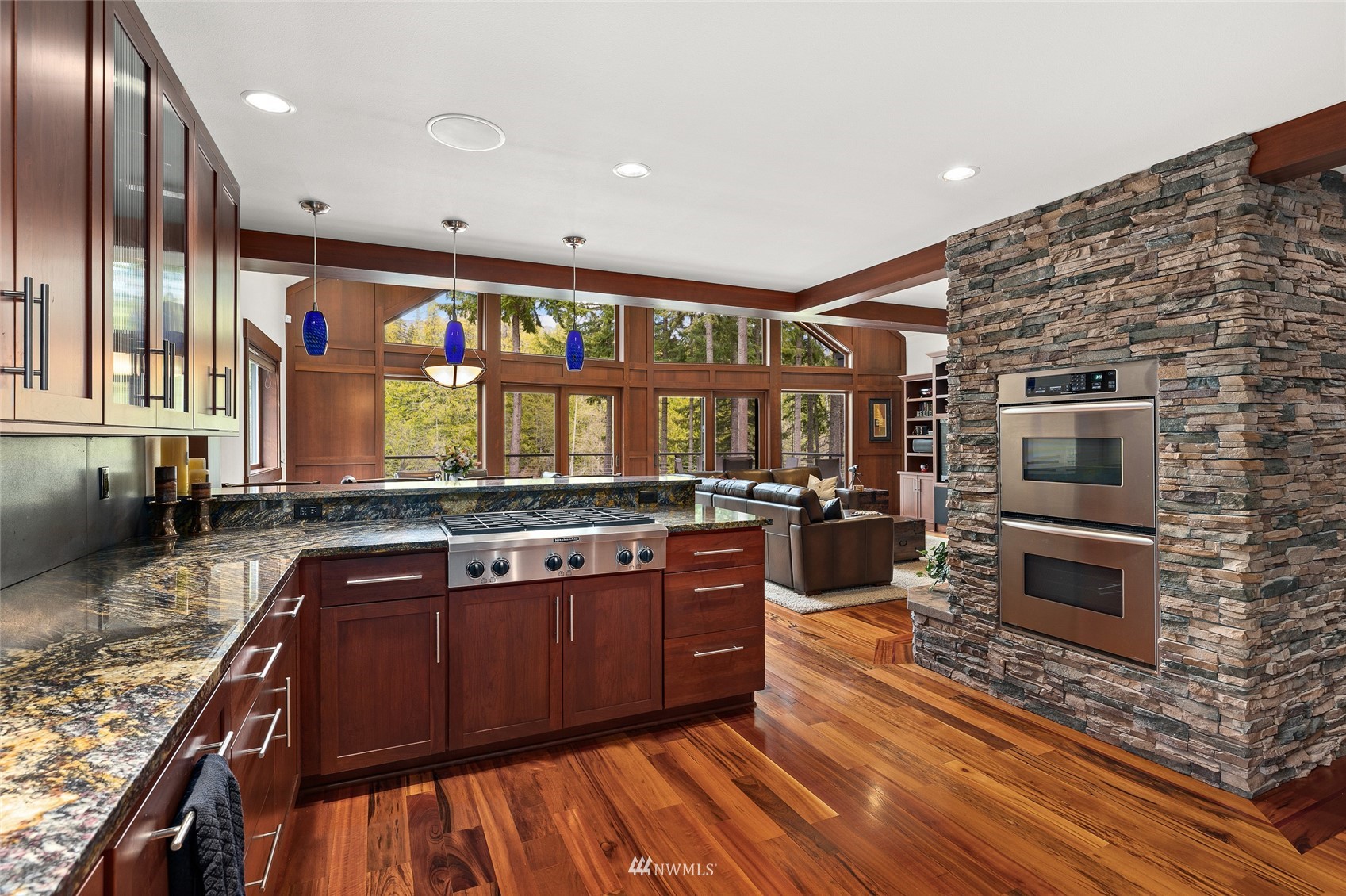 691 Kachess River Road Easton, WA 98925 - Photo 22 of 40 a kitchen with stainless steel appliances granite countertop a stove and a sink
