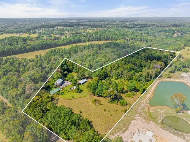 a view of a lake with a mountain