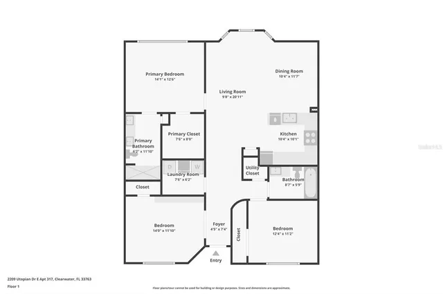 $289,900 | 2209 Utopian Drive East, Unit 317, Clearwater, FL 33763