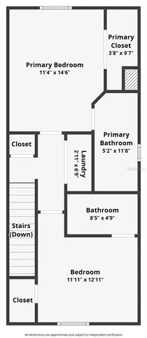an aerial view of a house with a big yard