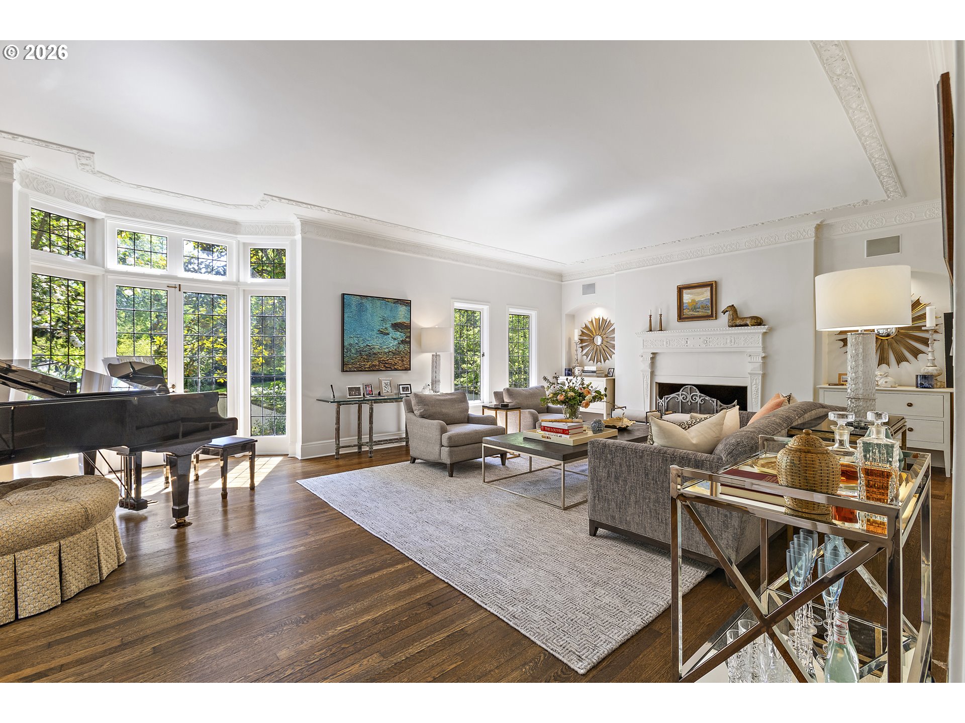 1905 South Greenwood Road Portland, OR 97219 - Photo 12 of 46 a living room with furniture and a fireplace