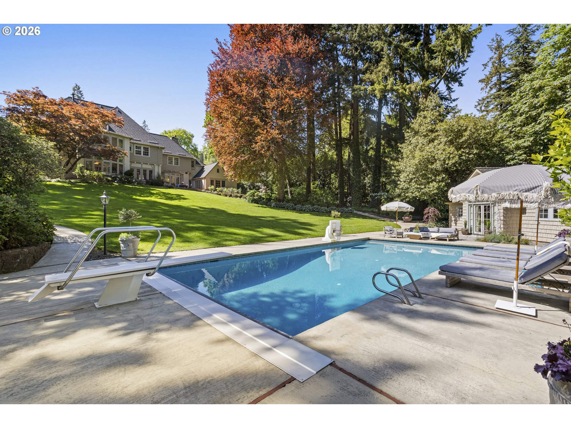 1905 South Greenwood Road Portland, OR 97219 - Photo 46 of 46 a view of a swimming pool with a yard
