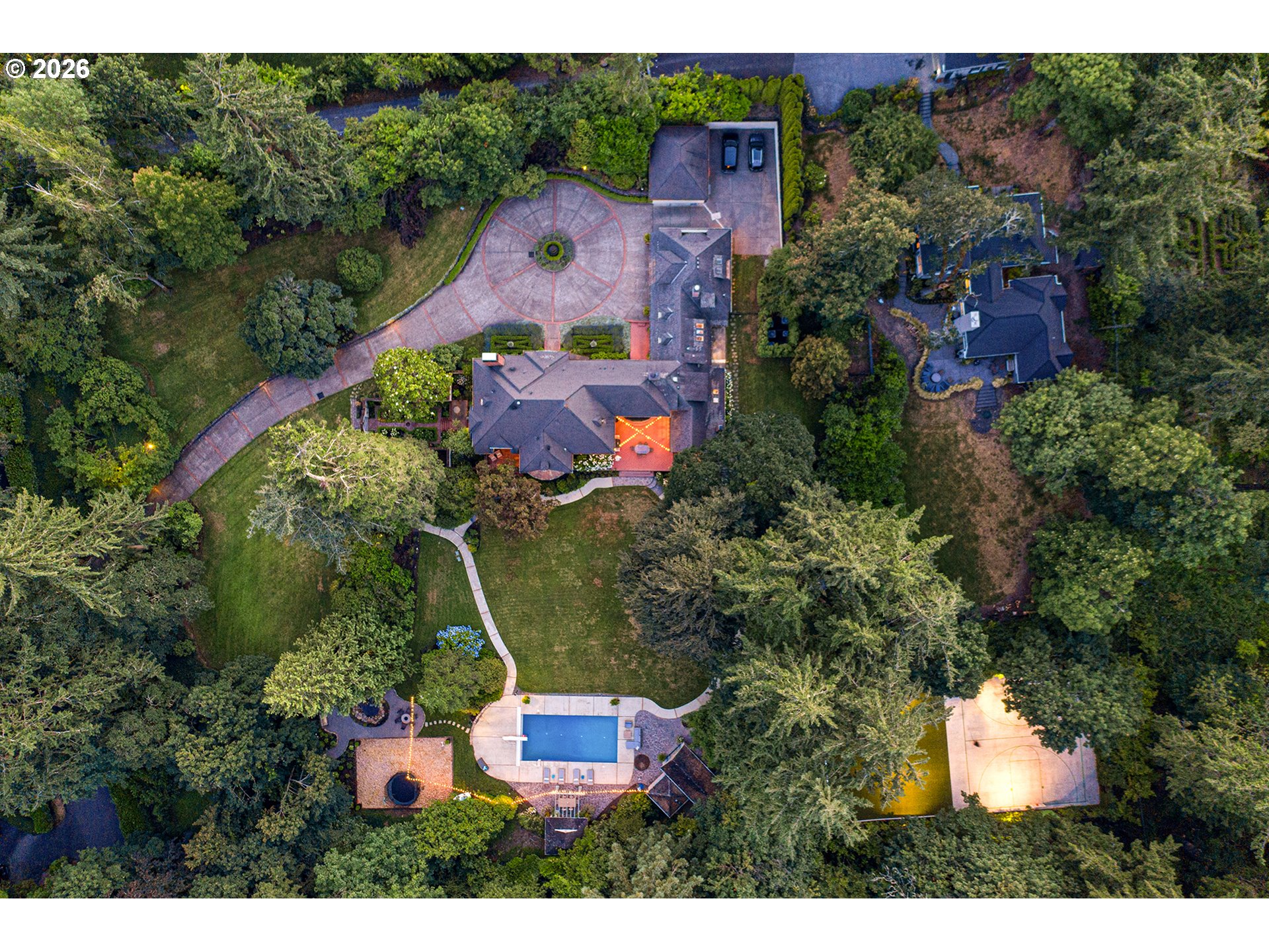 1905 South Greenwood Road Portland, OR 97219 - Photo 6 of 46 an aerial view of a house with outdoor space