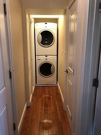 61 Wait Street, Unit 3 Boston, MA 02120 - Photo 7 of 10 a view of a hallway with washer and dryer