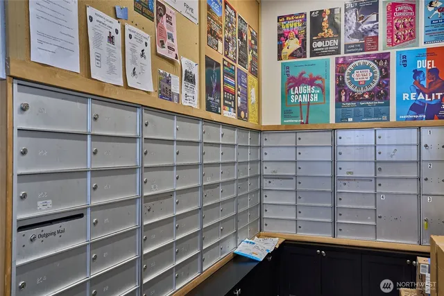 a view of a bunch of shelves