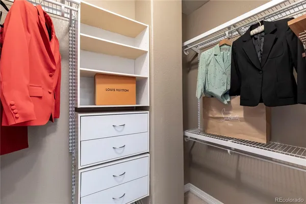 a view of walk in closet