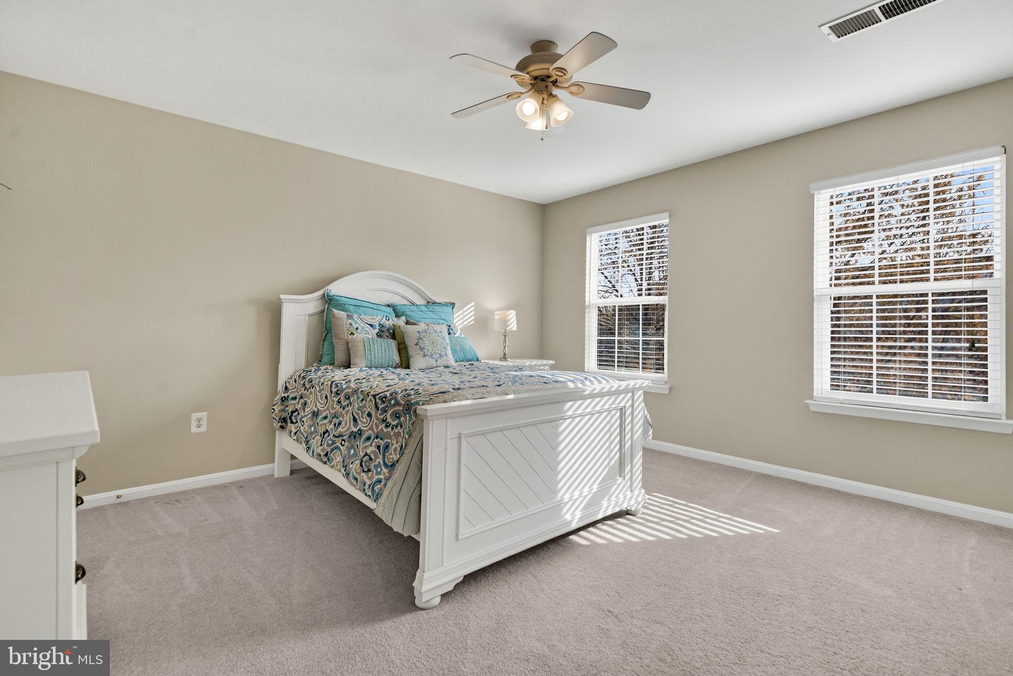 742 Blossom Tree Road Culpeper, VA 22701 - Photo 43 of 60 a bedroom with a large bed and a chandelier