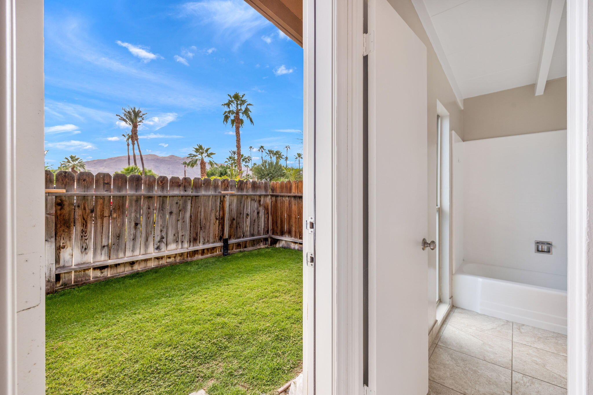 71996 Vista Del Rio Rancho Mirage, CA 92270 - Photo 23 of 39 a view of a backyard with a garden