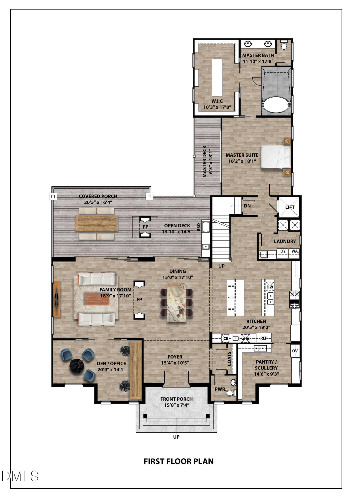 2817 Claremont Road Raleigh, NC 27608 - Photo 3 of 5 2817 Claremont FIRST FLOORv2