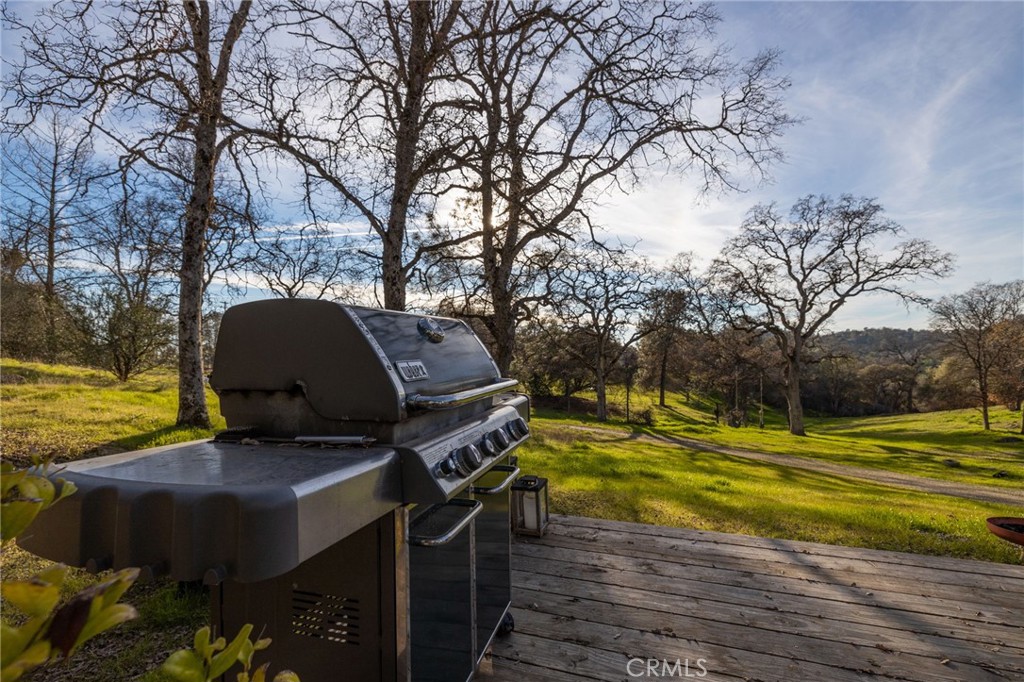 33940 Jennifer Way Coarsegold, CA 93614 - Photo 27 of 75 a view of a swimming pool with a yard and wooden fence