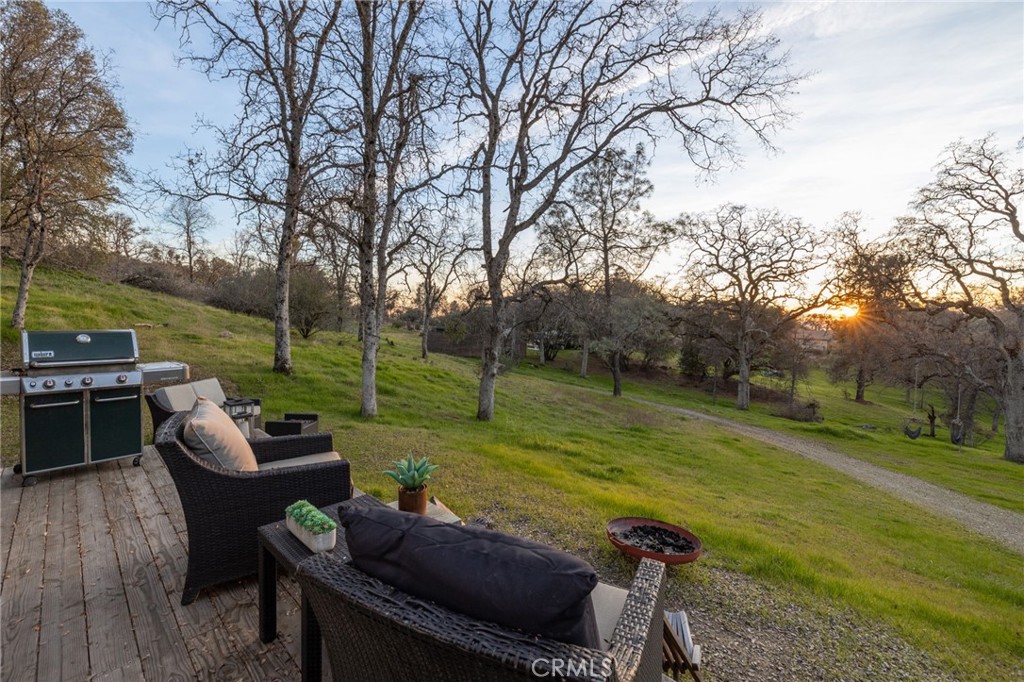 33940 Jennifer Way Coarsegold, CA 93614 - Photo 66 of 75 a view of a wooden deck with a yard