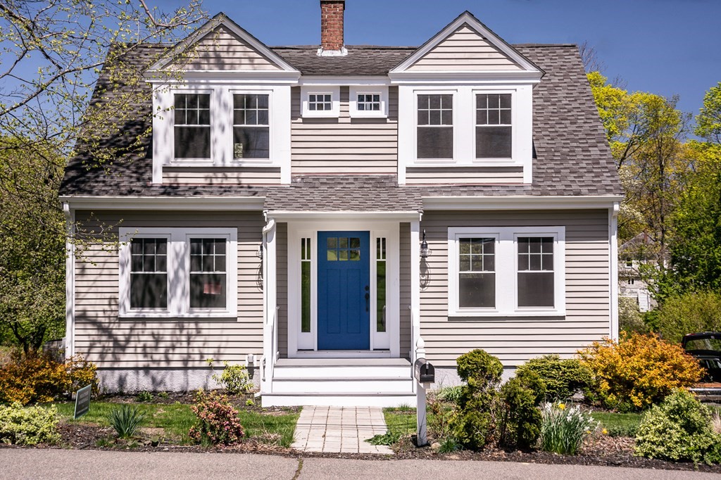 a front view of a house