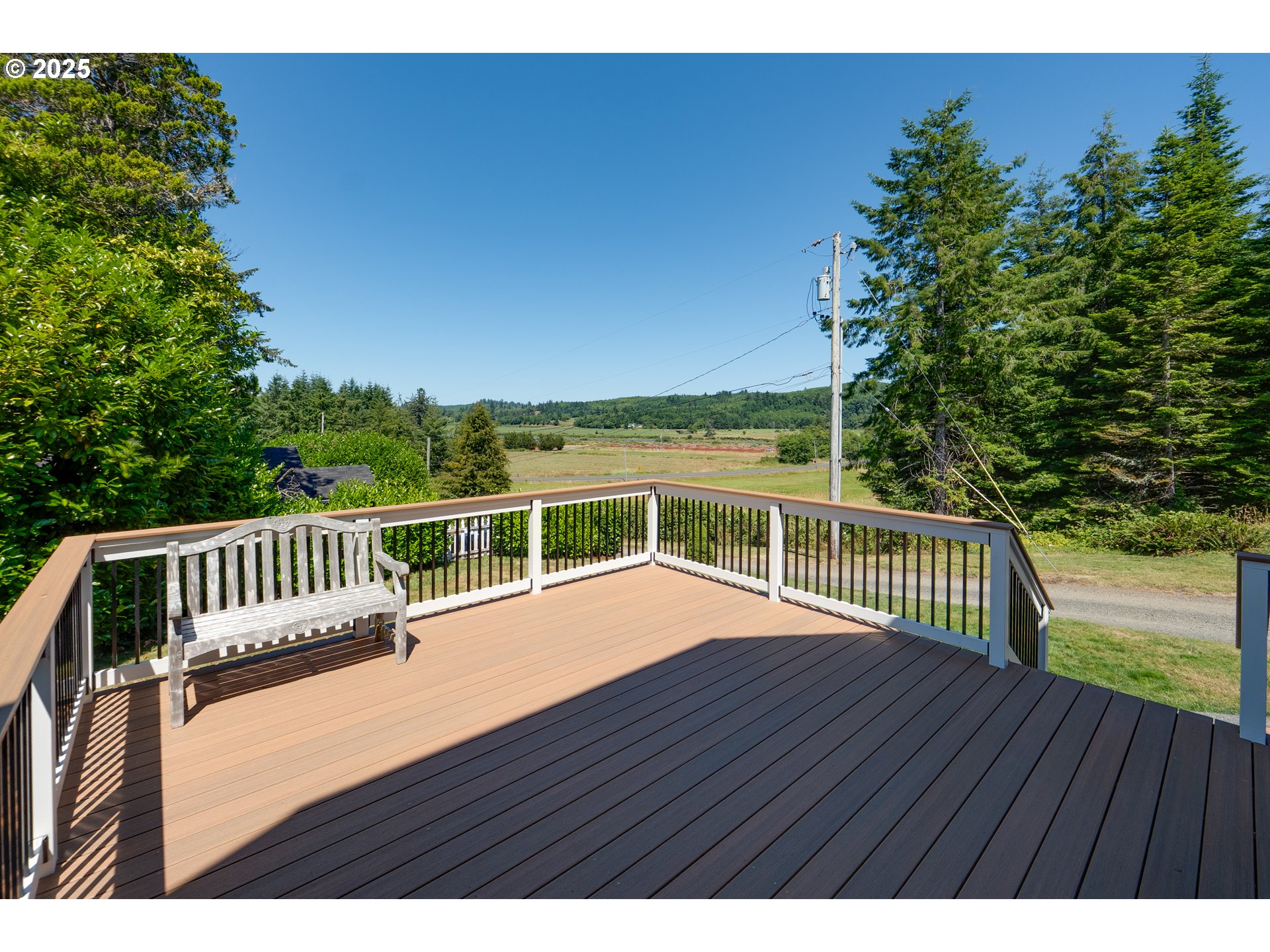 90635 Spring Road Astoria, OR 97103 - Photo 12 of 38 a view of deck with a flat screen tv and deck