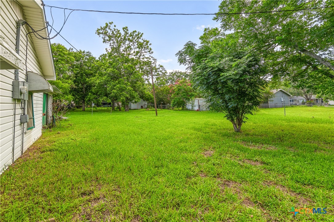 401 Kerr Street Edna, TX 77957 - Photo 21 of 23 a view of a yard with a tree