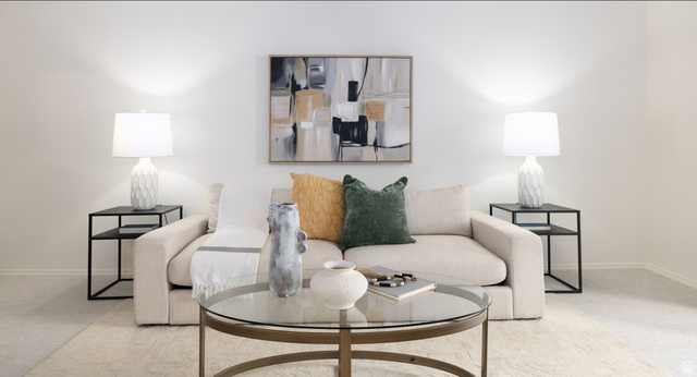 6936 South 775 East, Unit B Midvale, UT 84047 - Photo 5 of 33 Living room featuring light carpet and baseboards