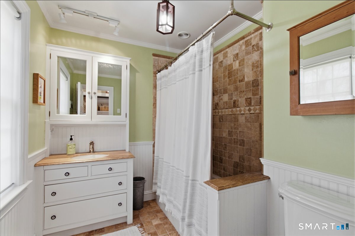 56 Gold Mine Road Roxbury, CT 06783 - Photo 24 of 40 Guest bathroom with tub/shower.