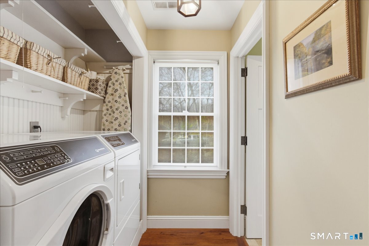 56 Gold Mine Road Roxbury, CT 06783 - Photo 26 of 40 Commercial grade washer and gas dryer located on bedroom level next to Guest bathroom.
