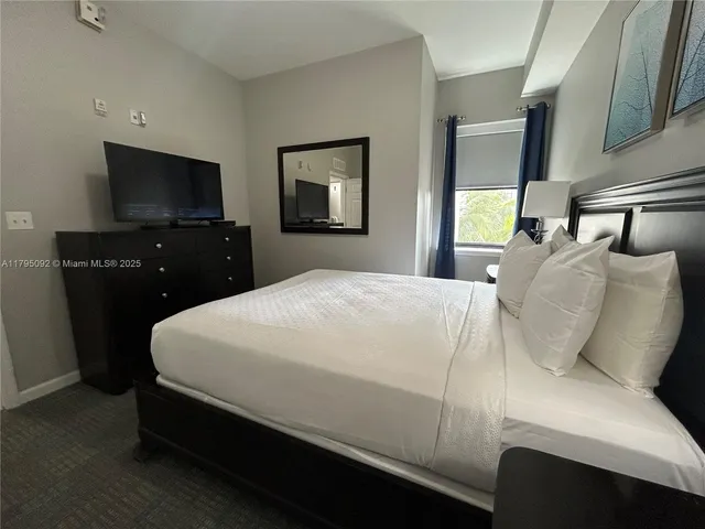 a view of a building with a street