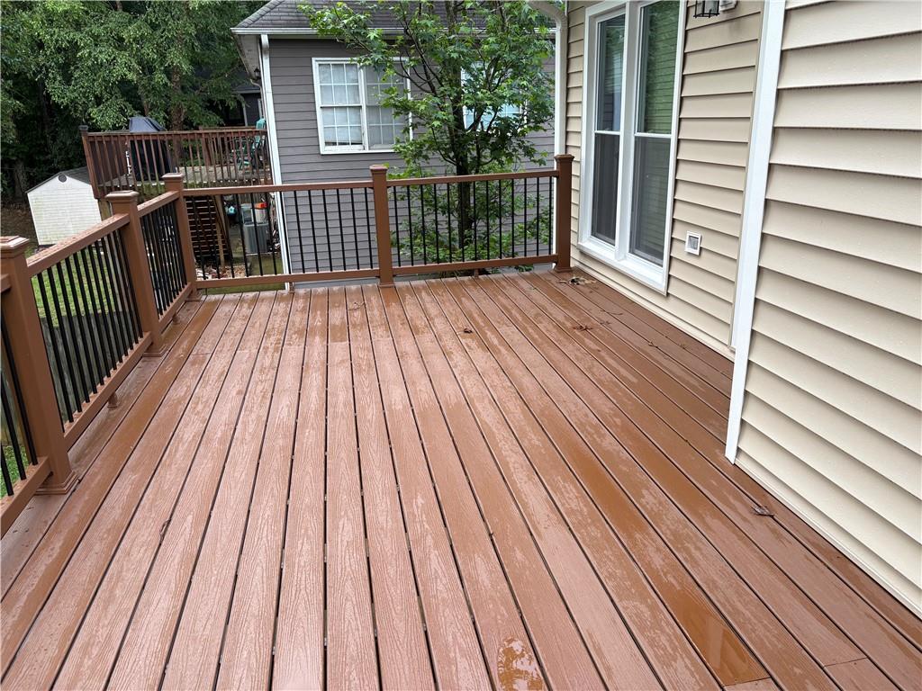 4747 Julian Way Acworth, GA 30101 - Photo 9 of 27 a view of a wooden deck with a yard