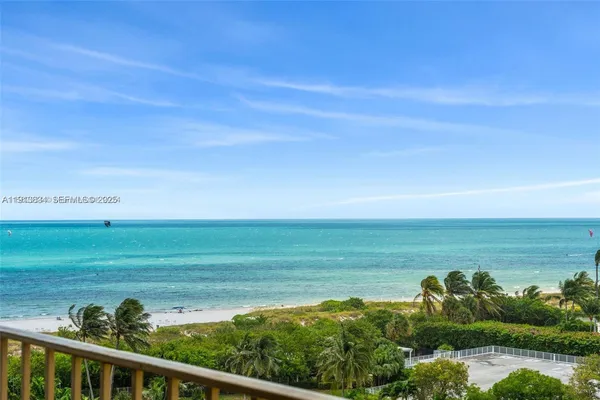 a view of a ocean from a balcony
