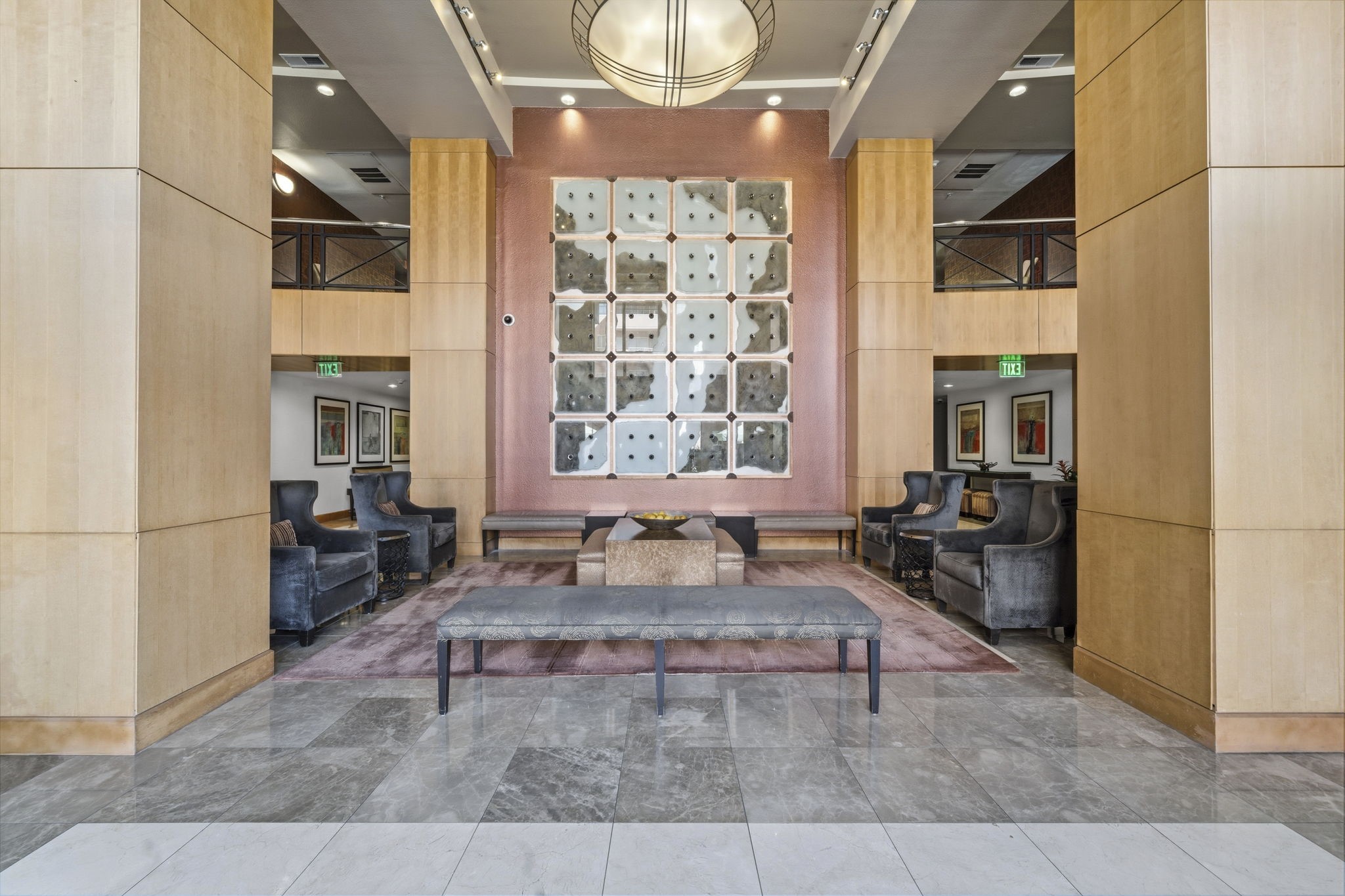 3505 Sage Road, Unit 1905 Houston, TX 77056 - Photo 14 of 15 a living room with furniture fireplace and a table