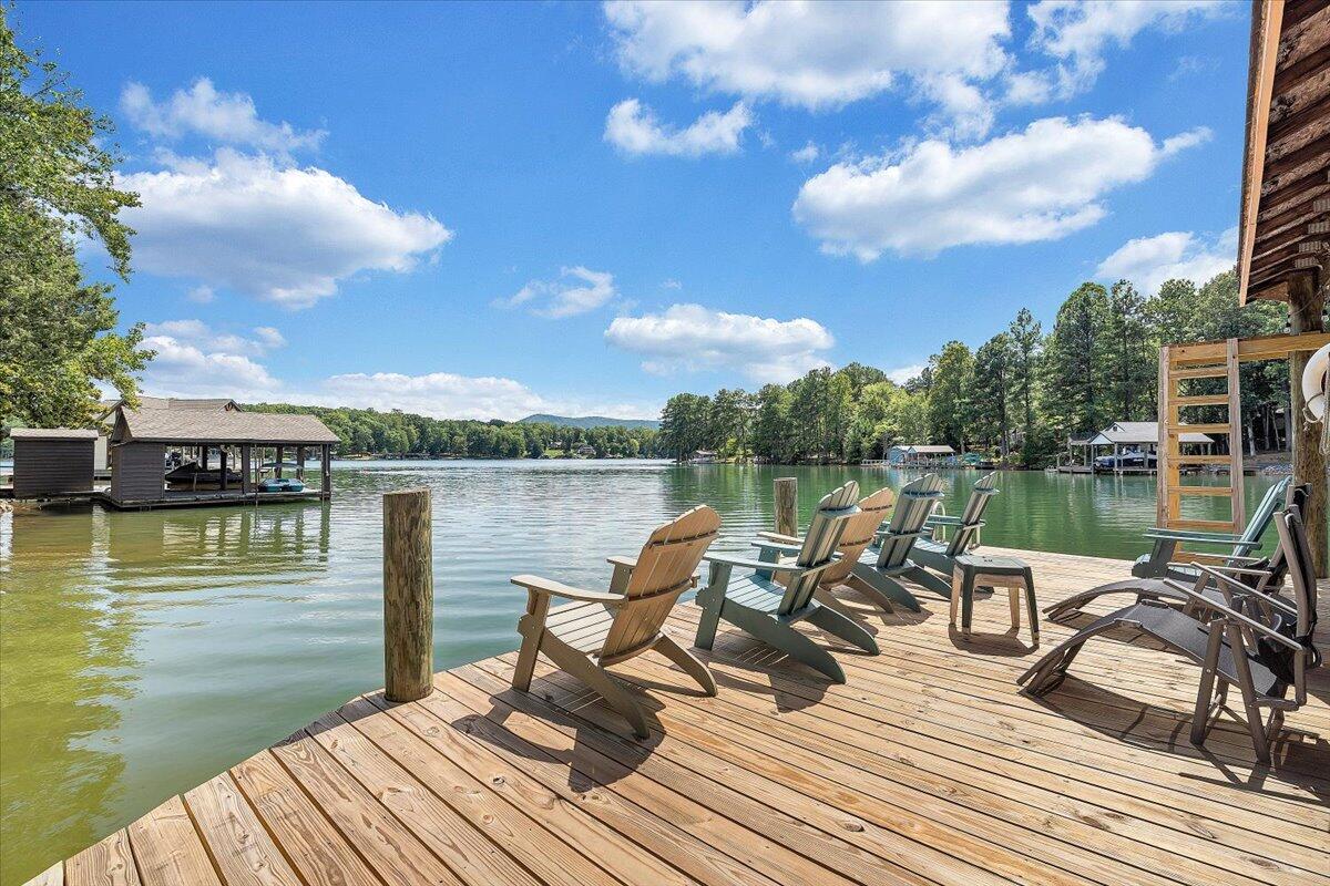 2544 Patmos Church Road Huddleston, VA 24104 - Photo 27 of 33 a lake view with tables and chairs