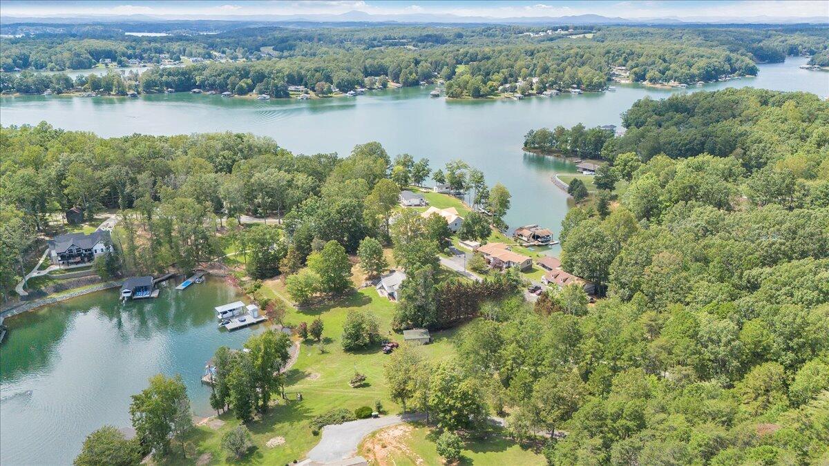2544 Patmos Church Road Huddleston, VA 24104 - Photo 6 of 33 an aerial view of a houses with lake view