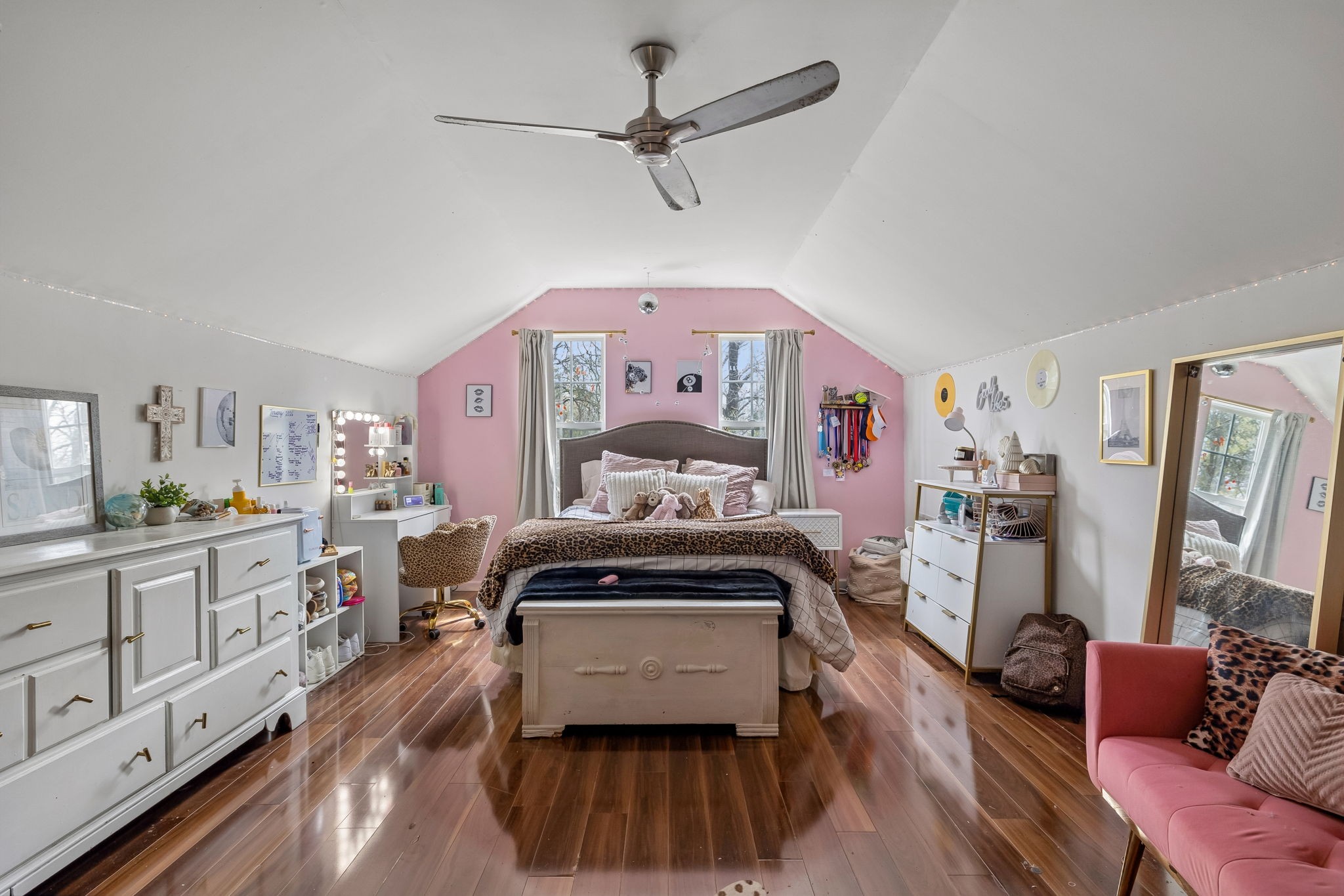 119 Christi Place Pleasant View, TN 37146 - Photo 36 of 62 a bedroom with furniture and a wooden floor