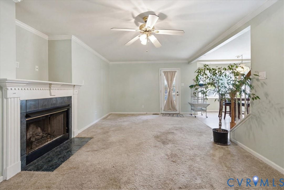 13308 South Chester Road Chester, VA 23831 - Photo 16 of 41 Spacious living area featuring neutral carpet floo