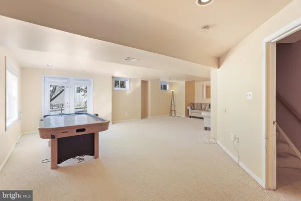 a view of a chair with a deck