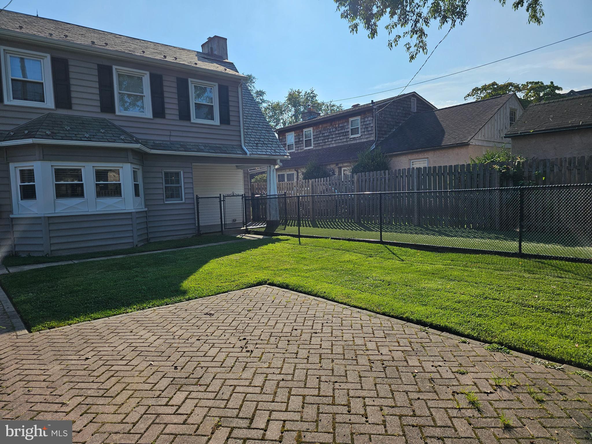 456 Irvington Road Drexel Hill, PA 19026 - Photo 21 of 24 Rear patio w/ dog park