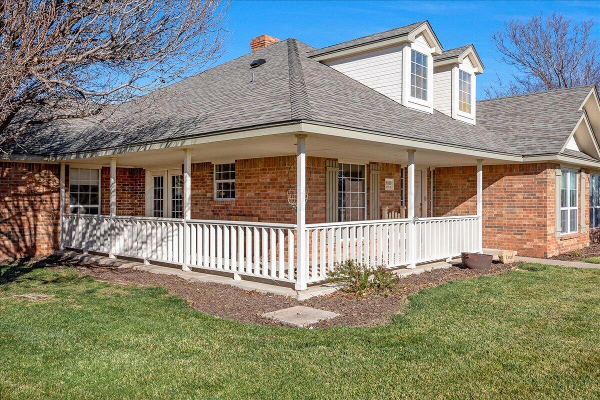 8910 Dove Road Canyon, TX 79015 - Photo 7 of 47 a front view of a house with a yard
