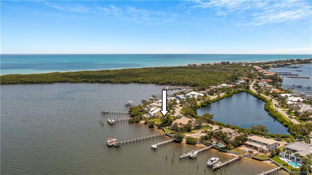 4070 Northeast Joes Point Road Stuart, FL 34996 - Photo 13 of 19 an aerial view of a ocean view