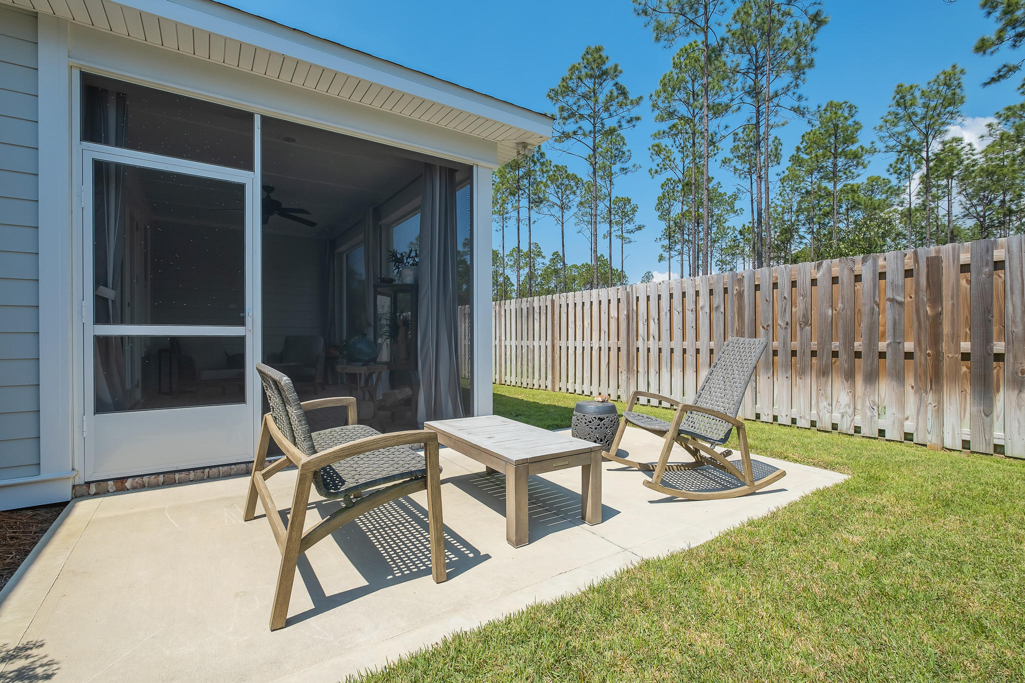 21 Windrow Way Inlet Beach Inlet Beach, FL 32461 - Photo 35 of 58 a view of backyard of house with seating space