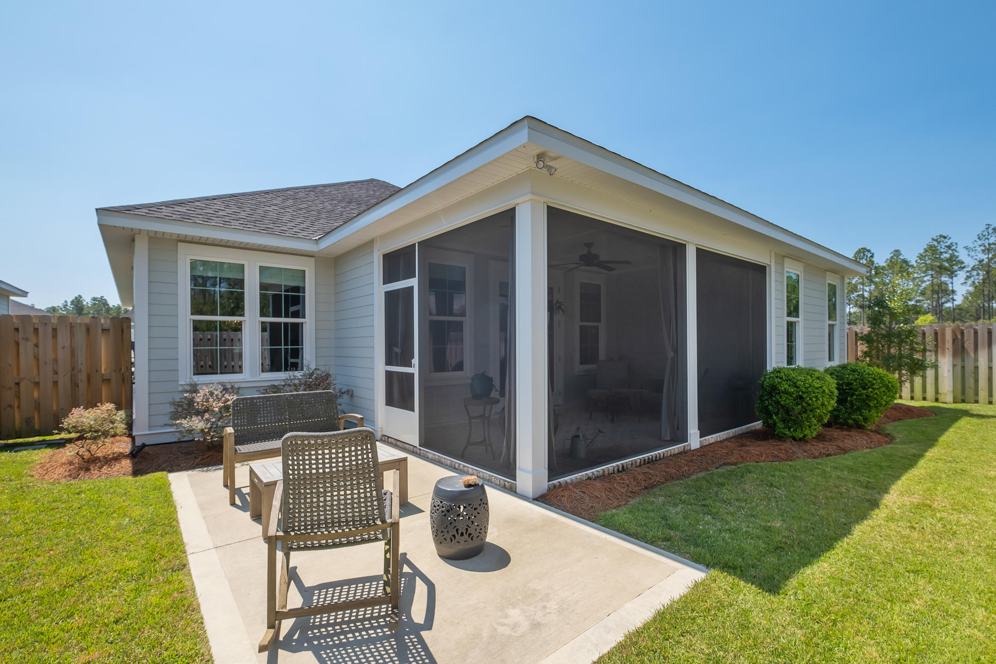 21 Windrow Way Inlet Beach Inlet Beach, FL 32461 - Photo 37 of 58 a view of an house with backyard porch and furniture