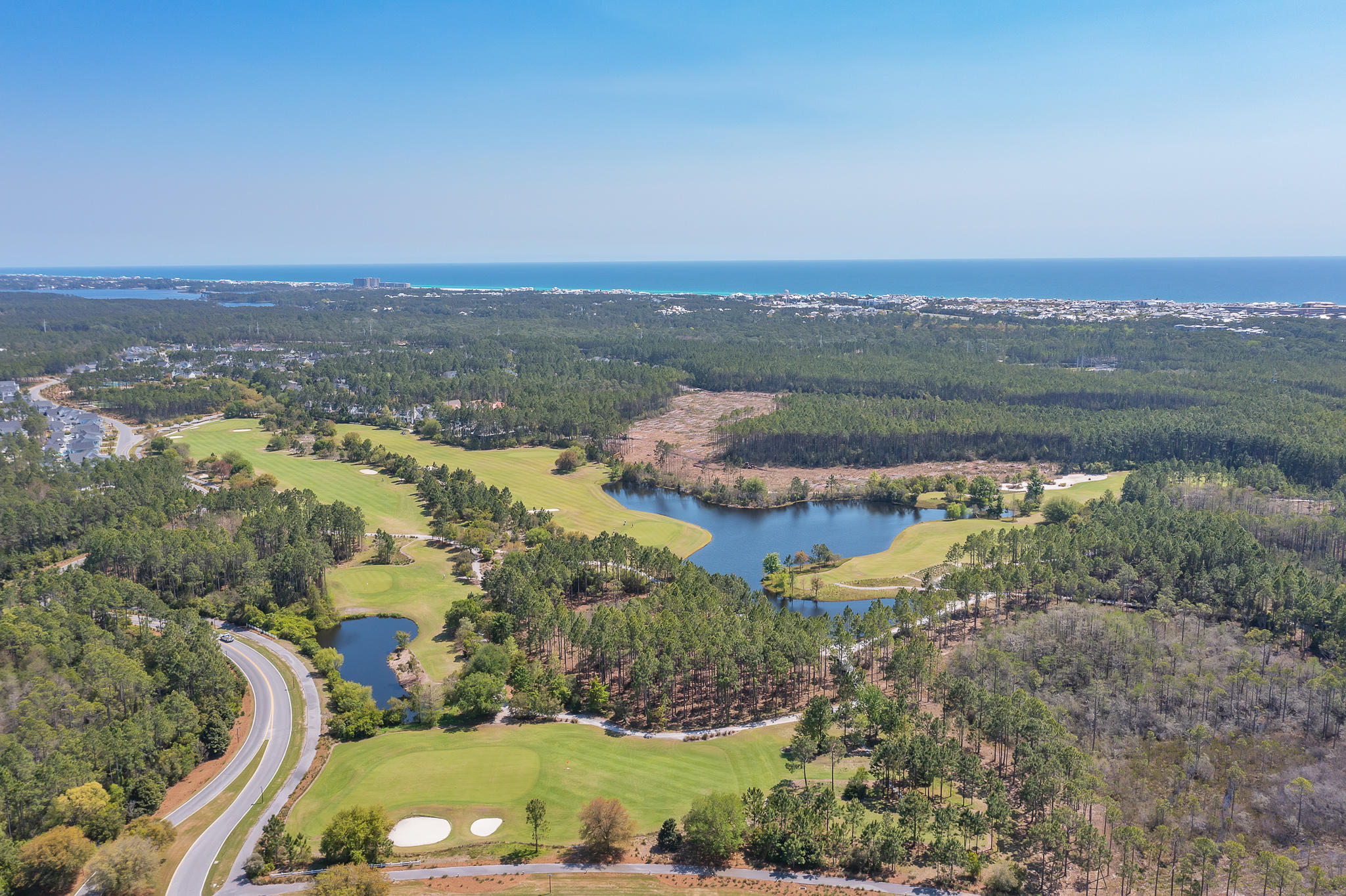21 Windrow Way Inlet Beach Inlet Beach, FL 32461 - Photo 58 of 58 an aerial view of a city with lots of residential buildings and mountain view in back