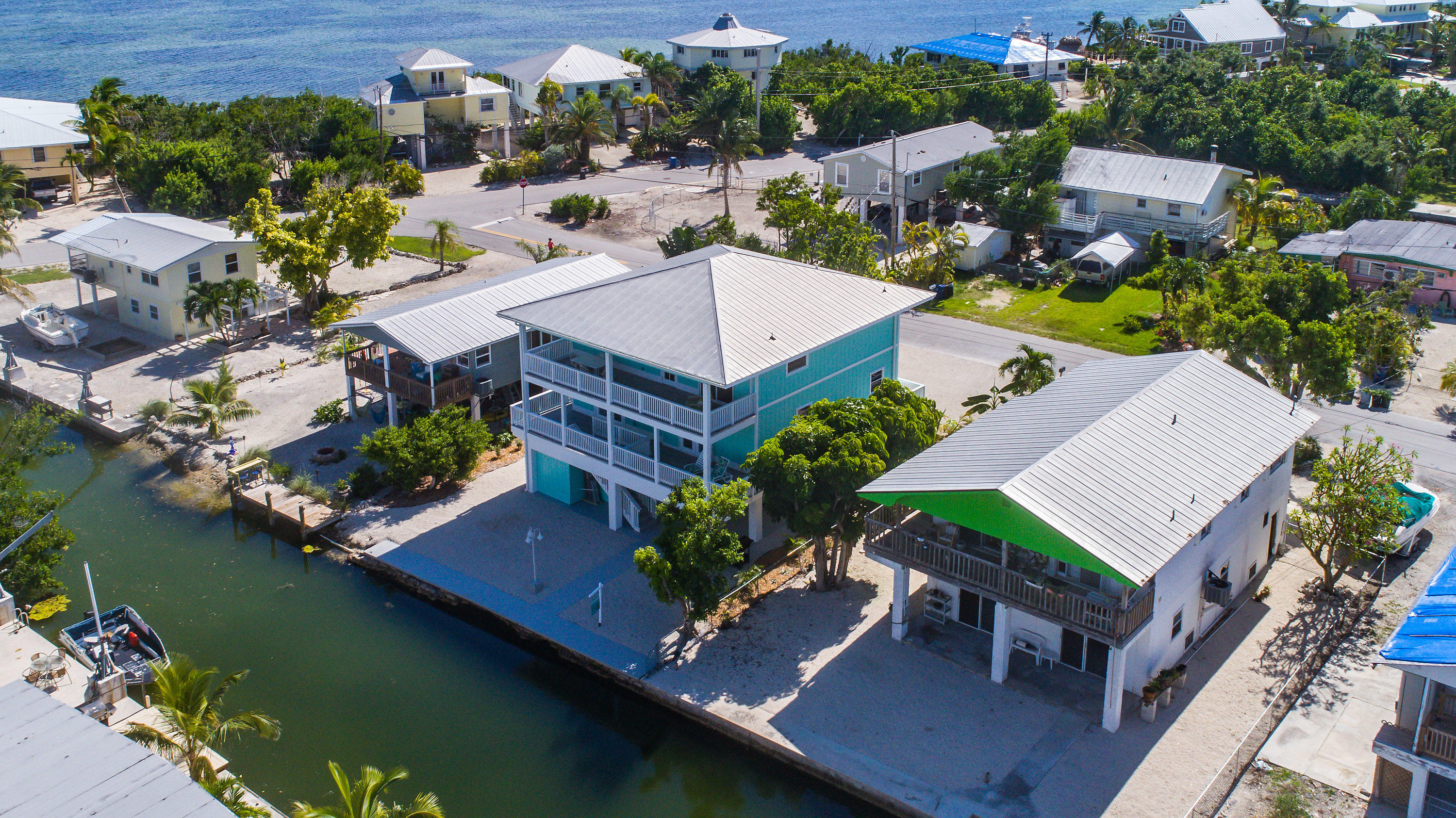 165 Cutlass Lane Cudjoe, FL 33042 - Photo 29 of 30 an aerial view of a house with a lake view