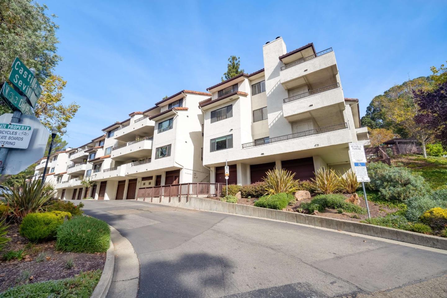 a front view of a building