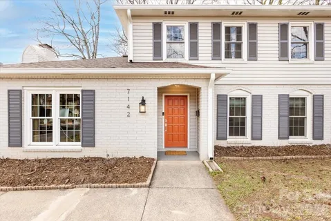 a front view of a house