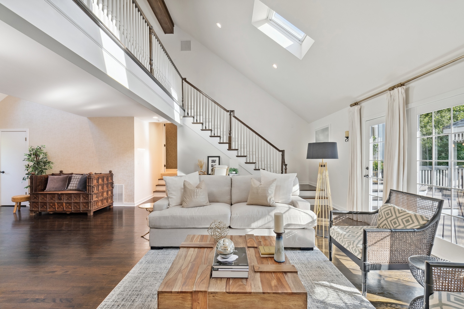 811 South Ridge Road Lake Forest, IL 60045 - Photo 8 of 47 a living room with furniture or stairs and a wooden floor