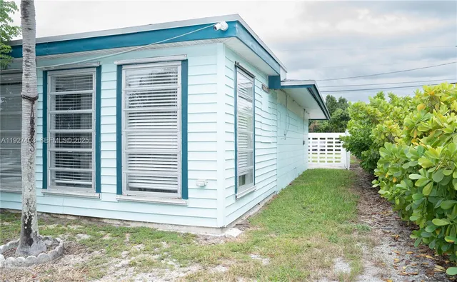 a backyard of a house